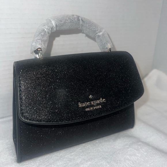 NWOT Kate Spade New York Mini Darcy Top Handle Satchel in black. - Picture 4 of 9